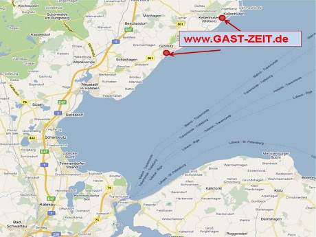 Landkarte L&uuml;becker Bucht